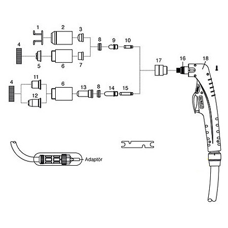 CB 100 Plazma Kesme Torcu